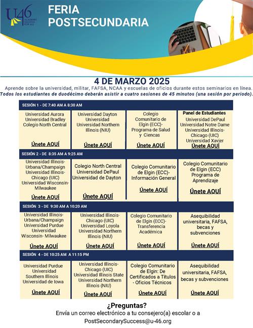 Post Secondary Fair Spanish